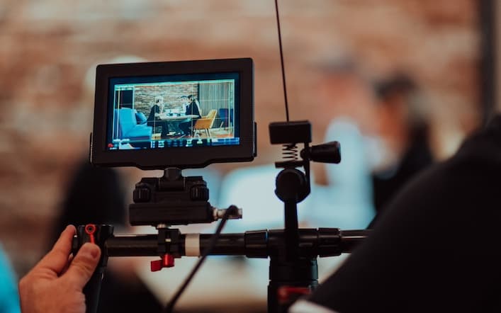 Interview on camera