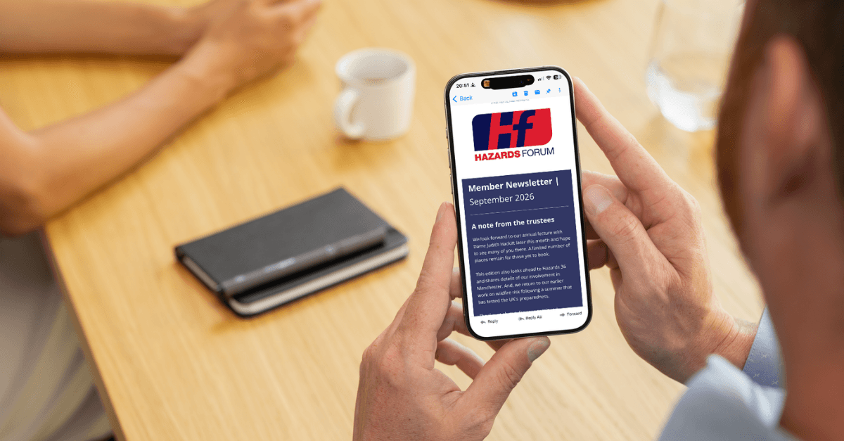 Membership newsletter on phone